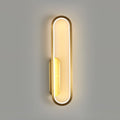 Long Ova Wall Light, Wall Sconce, Brass, Dia 10cm x H 40cm