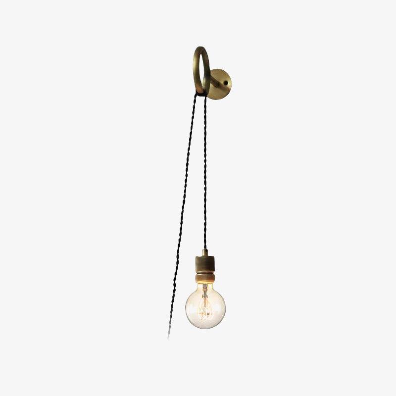 Loop Clean-Lined Wall Light With Wall Socket, Plug-In Wall Sconce, detail 4