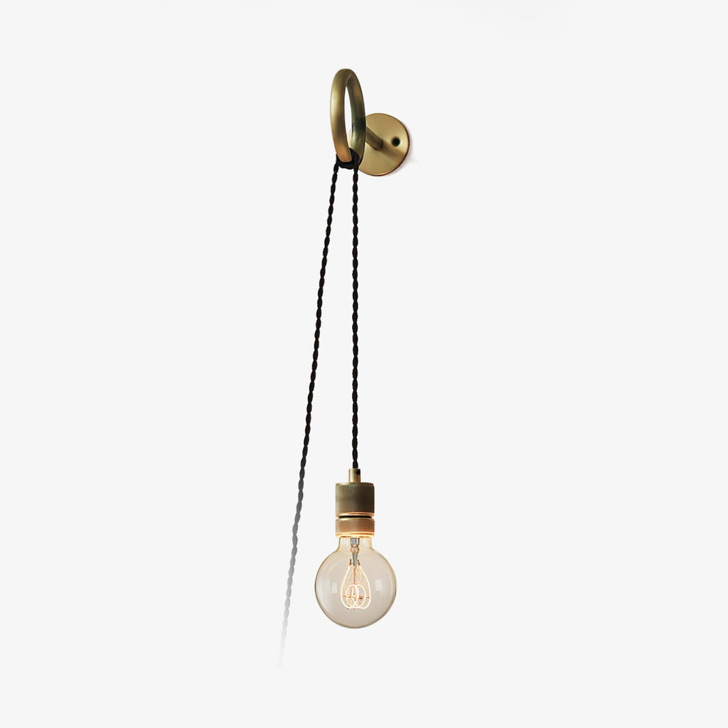 Loop Clean-Lined Wall Light With Wall Socket, Plug-In Wall Sconce, detail 2