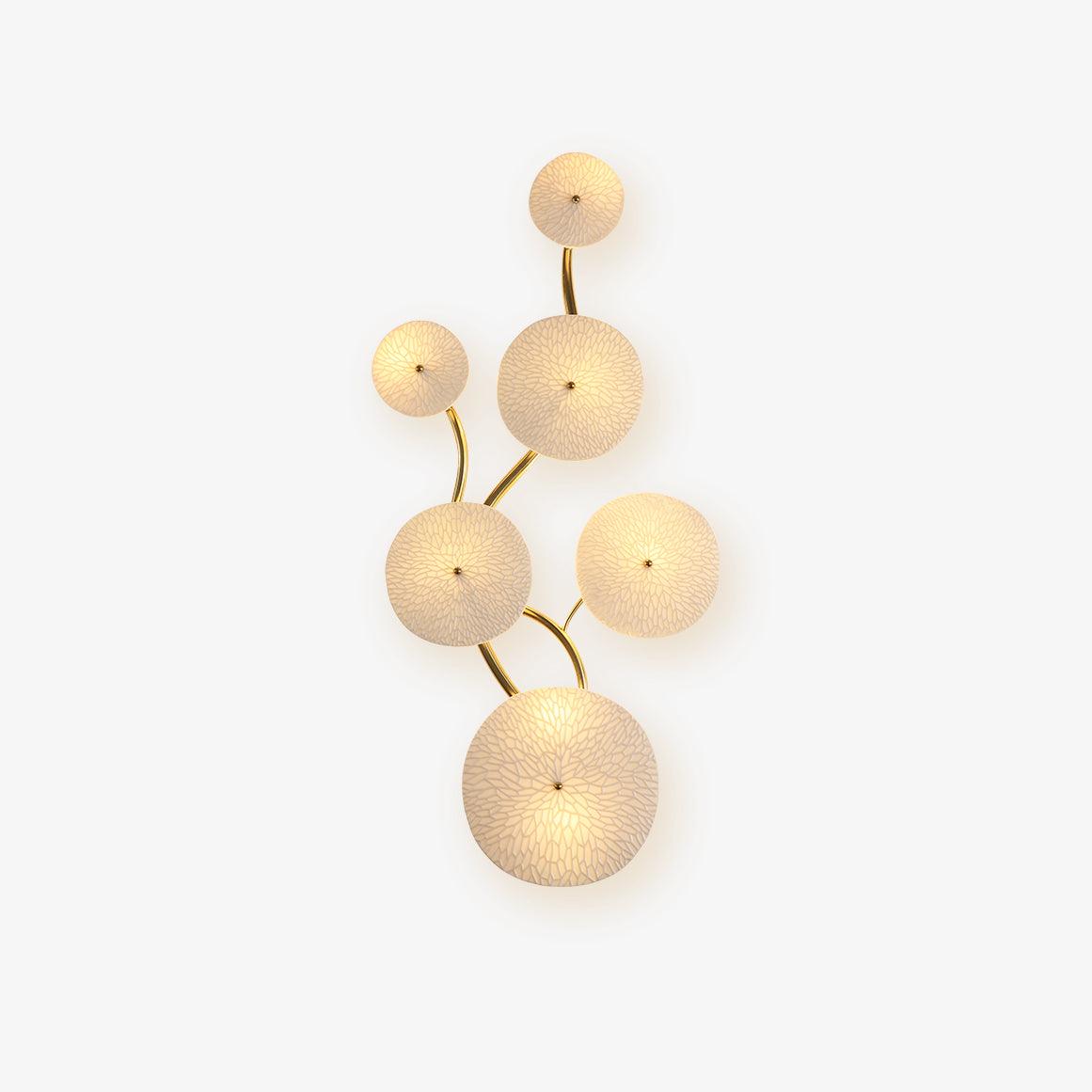 Lotus Petal Wall Light, Hardwired Wall Sconce, detail 2
