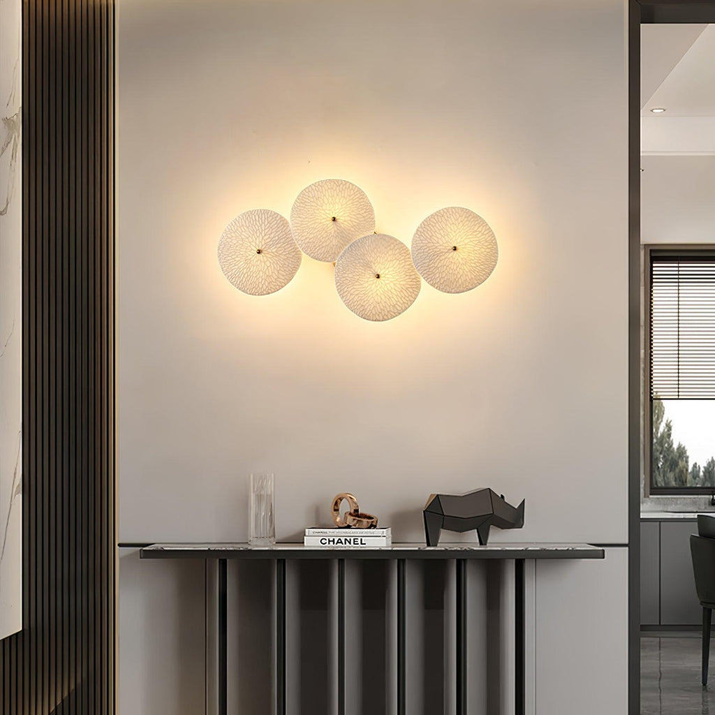 Lotus Petal Wall Light, Hardwired Wall Sconce, detail 6