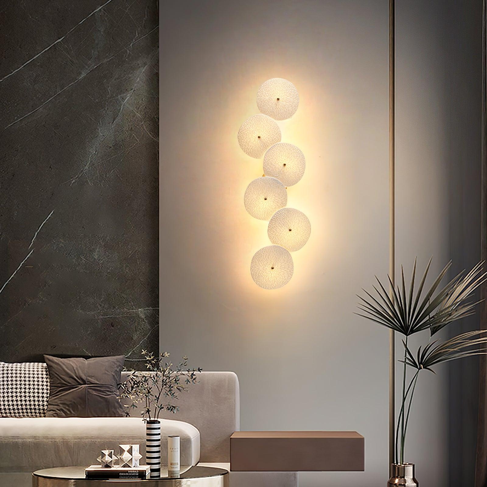 Lotus Petal Wall Light, Hardwired Wall Sconce, detail 4