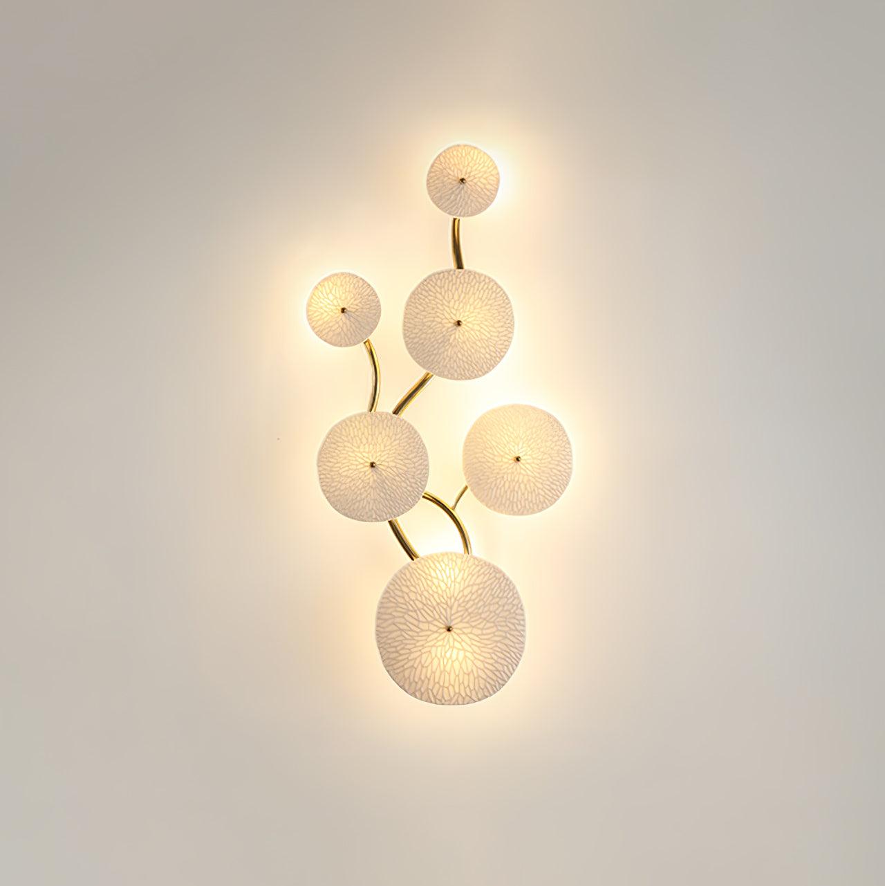 Lotus Petal Wall Light, Hardwired Wall Sconce, detail 10