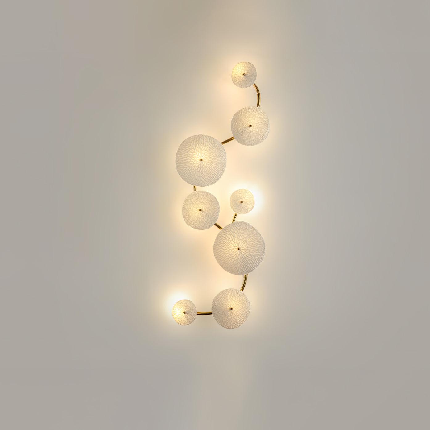 Lotus Petal Wall Light, Hardwired Wall Sconce, detail 12