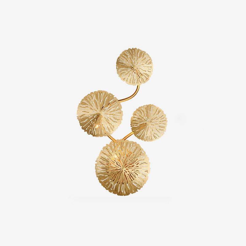 Lotus Leaf Wall Light - Model F: W 12.2 x H 30.3 Stainless steel, Hardwired Wall Sconce, detail 30