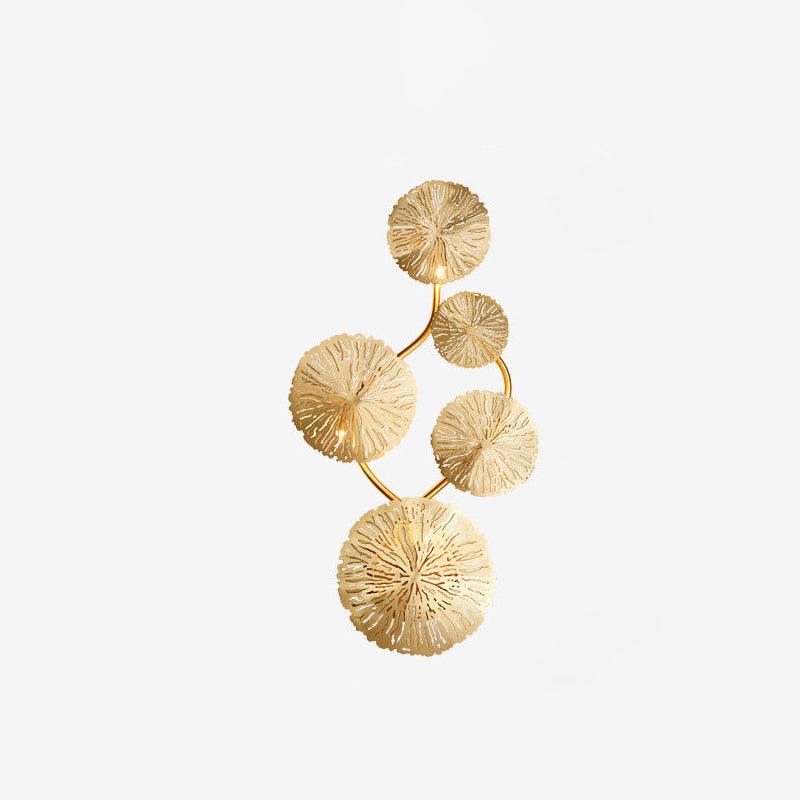 Lotus Leaf Wall Light - Model F: W 12.2 x H 30.3 Stainless steel, Hardwired Wall Sconce, detail 31