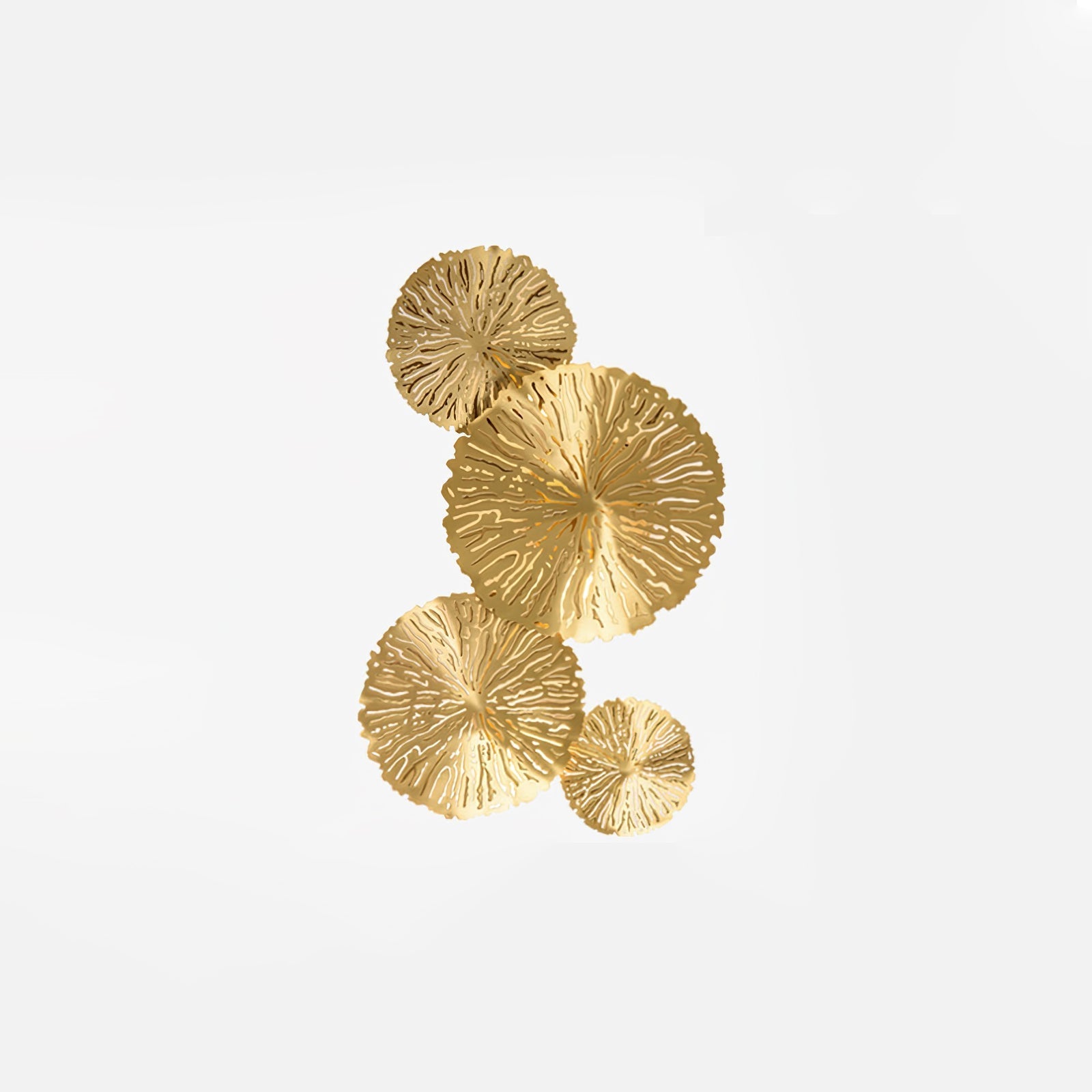 Lotus Leaf Wall Light - Model F: W 12.2 x H 30.3 Stainless steel, Hardwired Wall Sconce, detail 57
