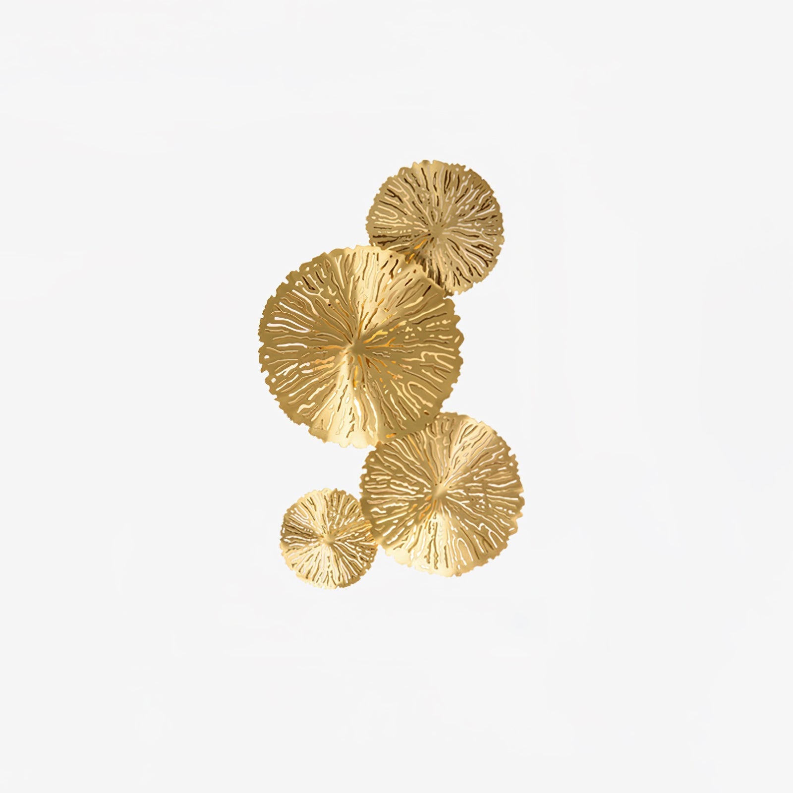 Lotus Leaf Wall Light - Model F: W 12.2 x H 30.3 Stainless steel, Hardwired Wall Sconce, detail 58
