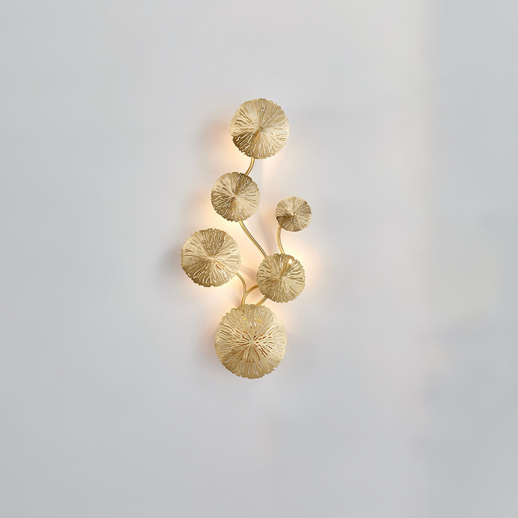 Lotus Leaf Wall Light - Model F: W 12.2 x H 30.3 Stainless steel, Hardwired Wall Sconce, detail 39