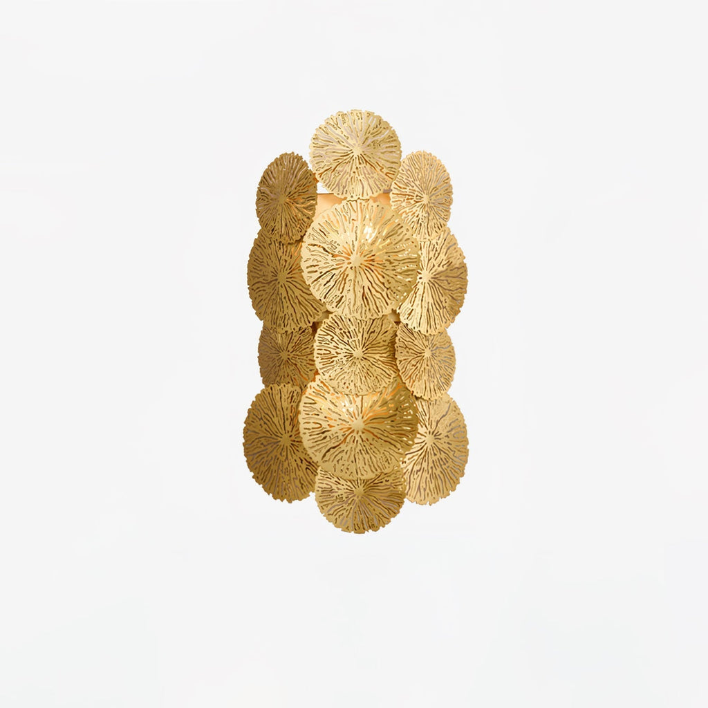 Lotus Leaf Wall Light - Model E: W 31cm x H 57cm Stainless steel, Hardwired Wall Sconce, detail 18