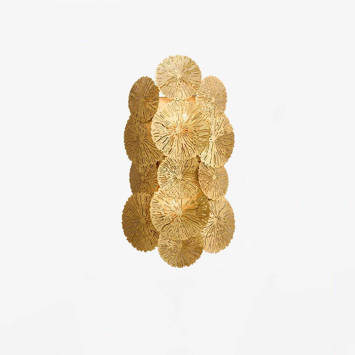 Lotus Leaf Wall Light - Model E: W 31cm x H 57cm Stainless steel, Hardwired Wall Sconce, detail 18