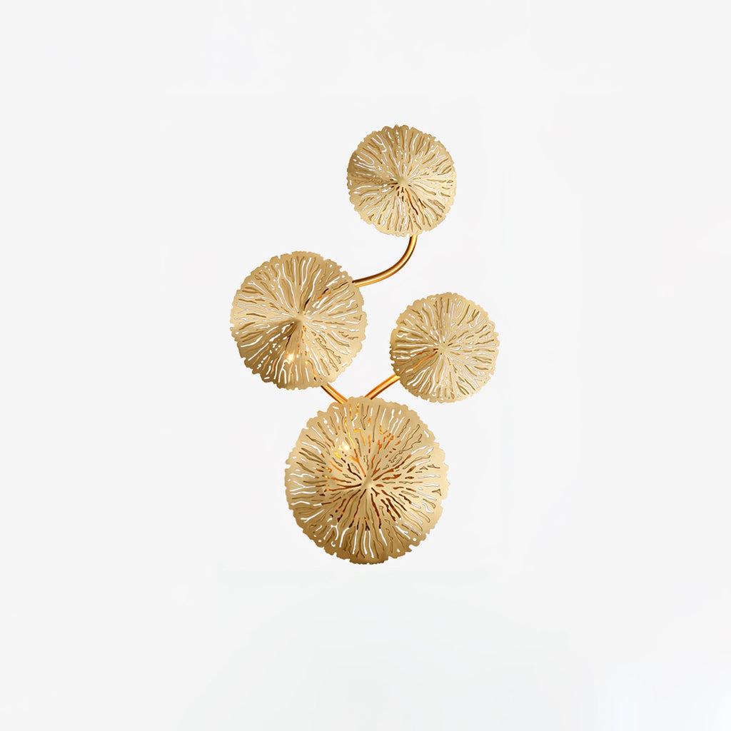 Lotus Leaf Wall Light - Model F: W 12.2 x H 30.3 Stainless steel, Hardwired Wall Sconce, detail 66