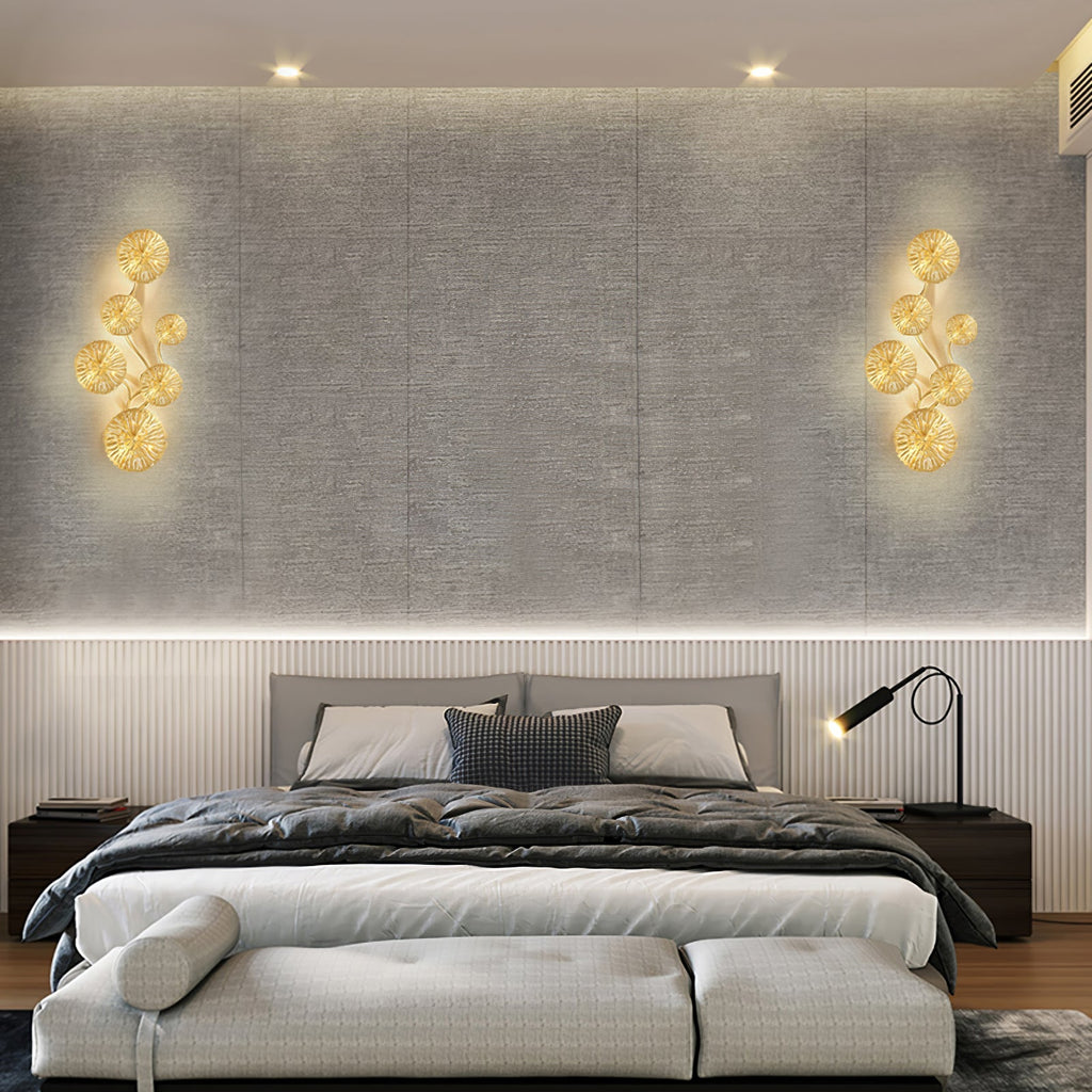 Lotus Leaf Wall Light - Model F: W 12.2 x H 30.3 Stainless steel, Hardwired Wall Sconce, detail 83