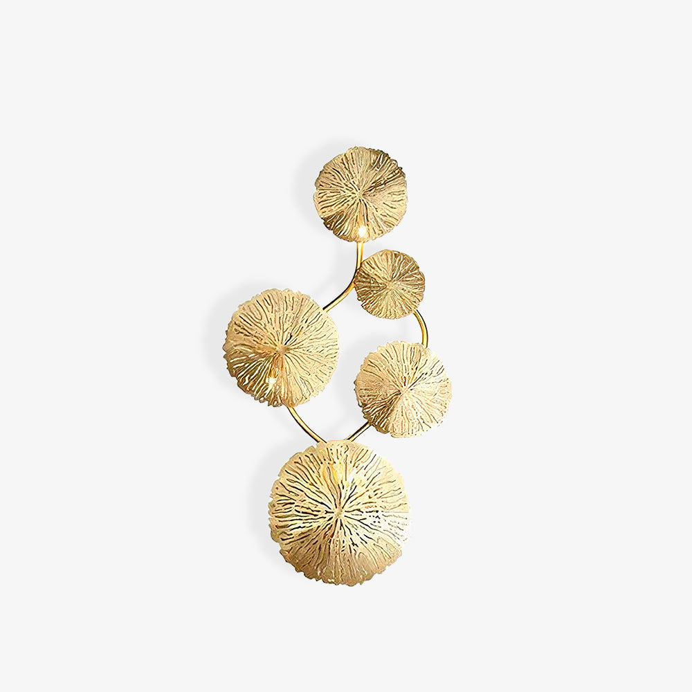 Lotus Leaf Wall Light - Model F: W 12.2 x H 30.3 Stainless steel, Hardwired Wall Sconce, detail 17
