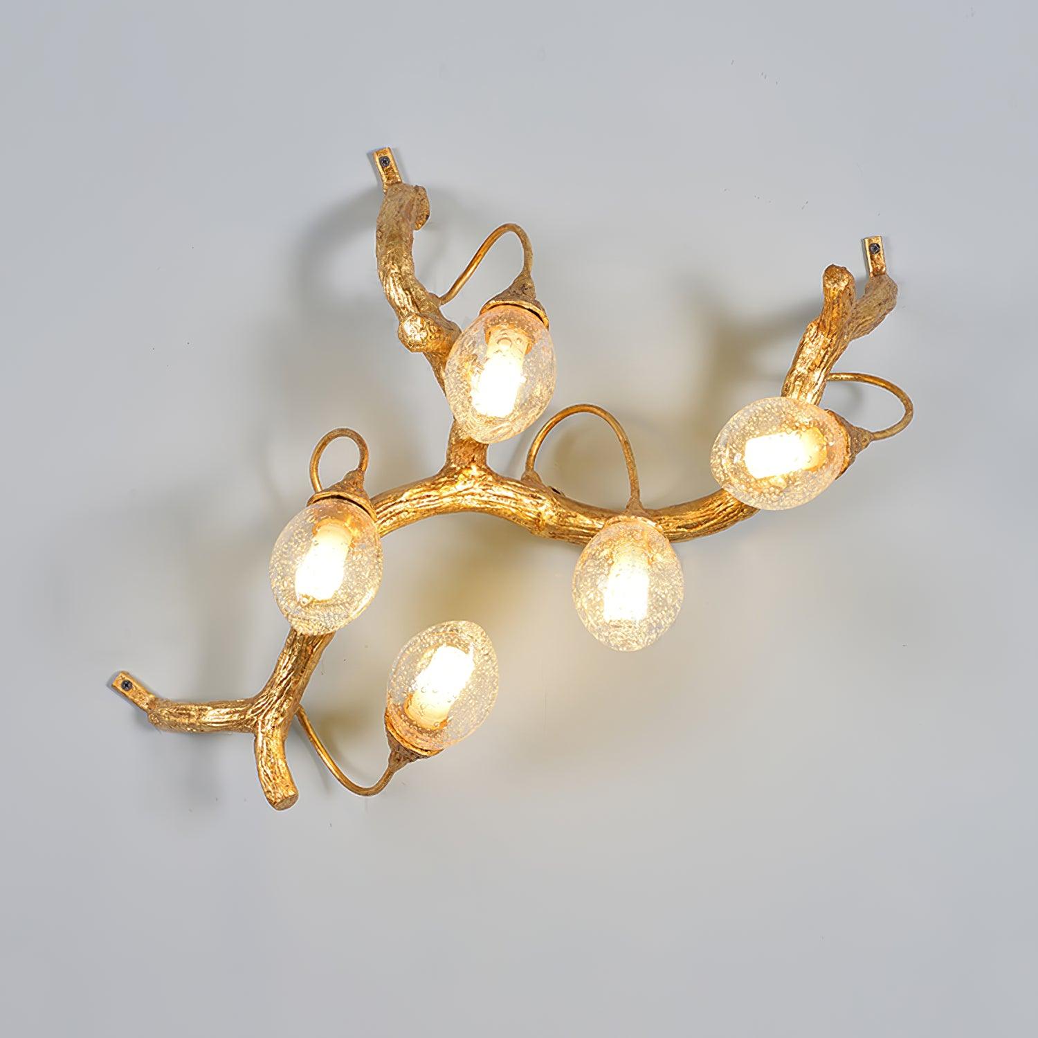 Lotus Seed Right Wall Light 15.7", Bedroom Wall Sconce, detail 17
