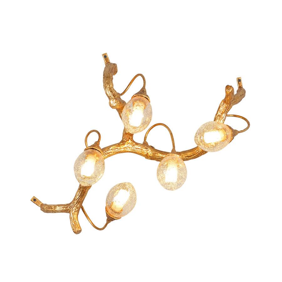 Lotus Seed Right Wall Light 15.7", Bedroom Wall Sconce, detail 18