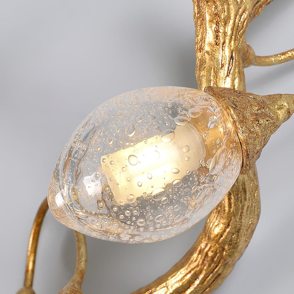 Lotus Seed Right Wall Light 15.7", Bedroom Wall Sconce, detail 20