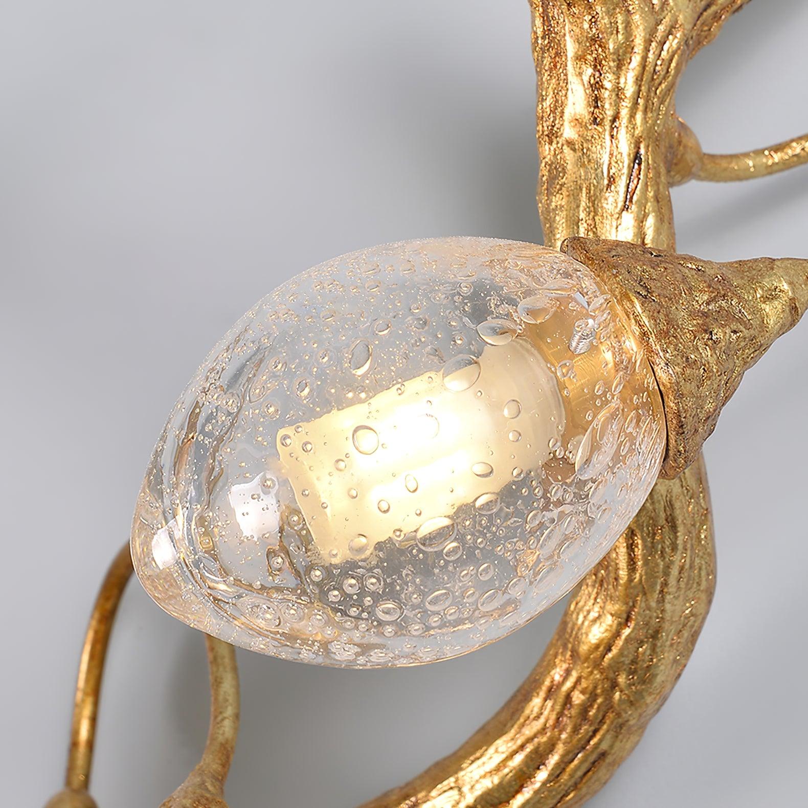 Lotus Seed Right Wall Light 15.7", Bedroom Wall Sconce, detail 20