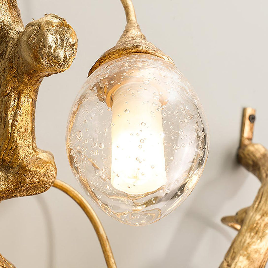 Lotus Seed Right Wall Light 15.7", Bedroom Wall Sconce, detail 24
