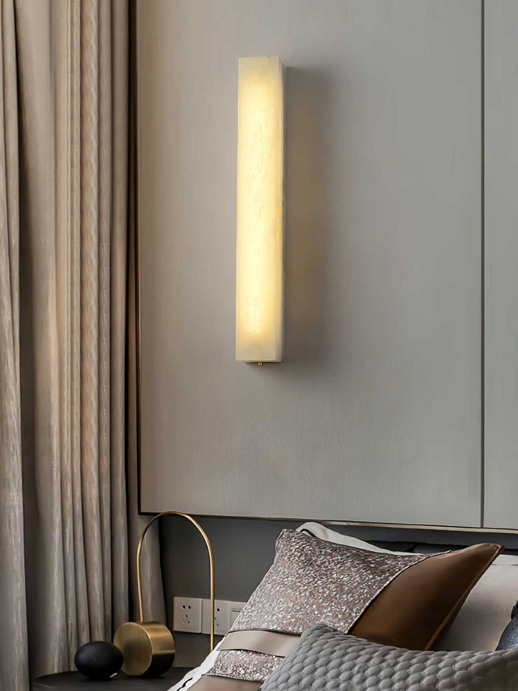 Lucent Pillar Wall Light, Hardwired Wall Sconce, detail 8