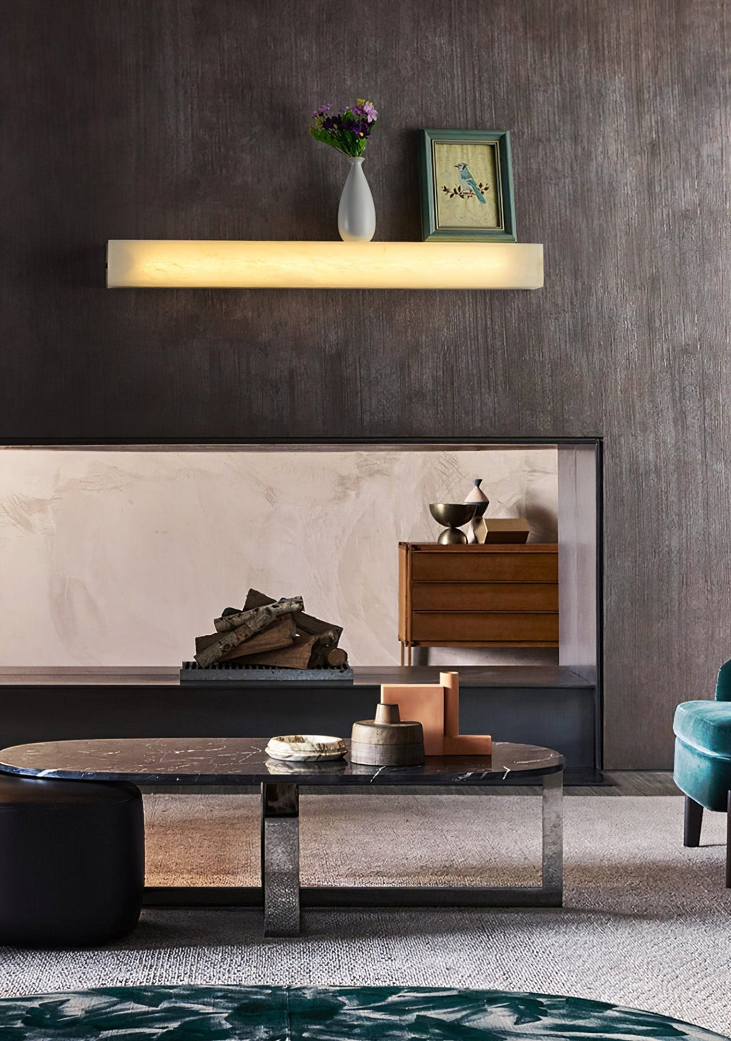 Lucent Pillar Wall Light, Hardwired Wall Sconce, detail 11