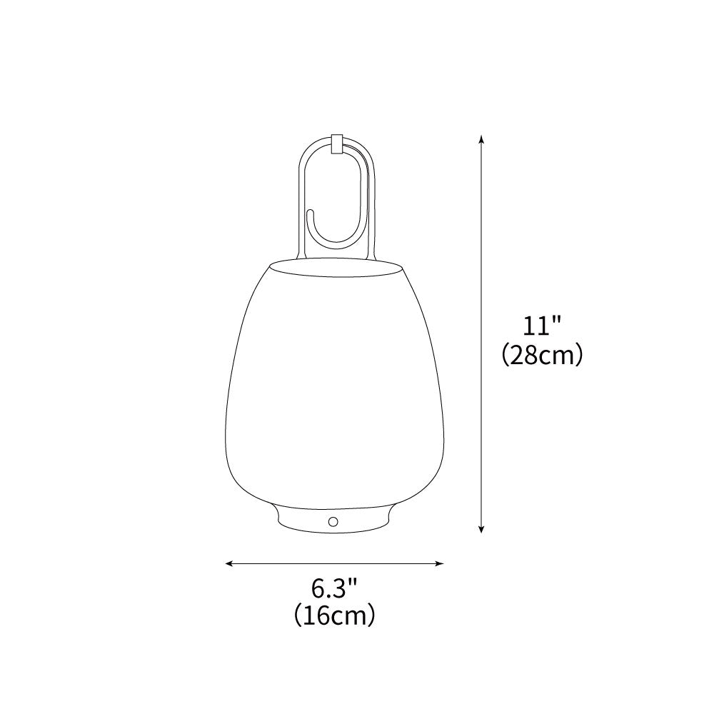 Lucia Lantern Table Light 6.3", Bedside Table Lamp, detail 3