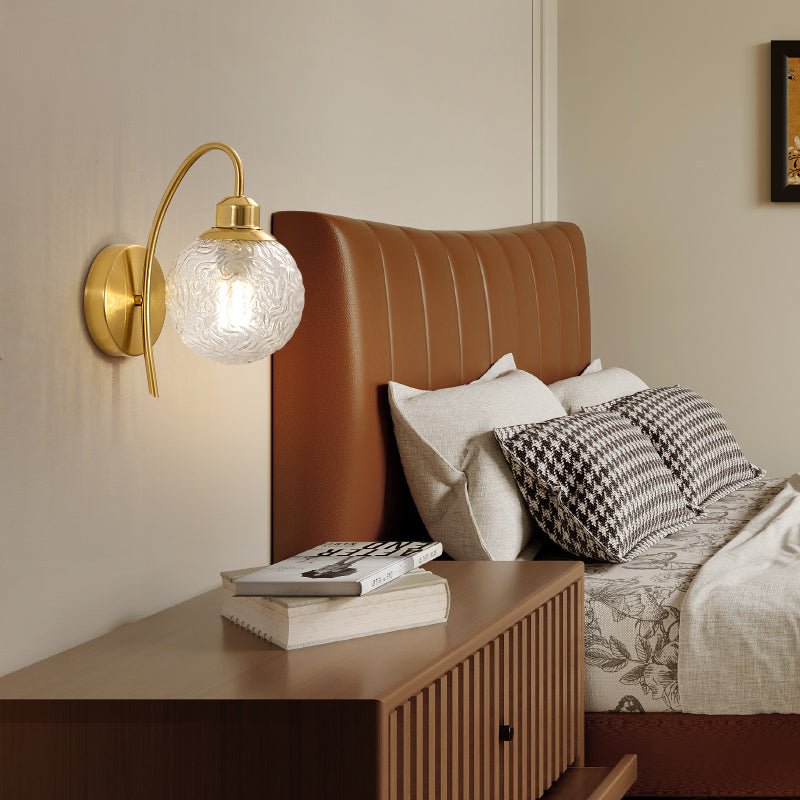 Lucienne Curved Wall Light, Hardwired Wall Sconce, detail 4