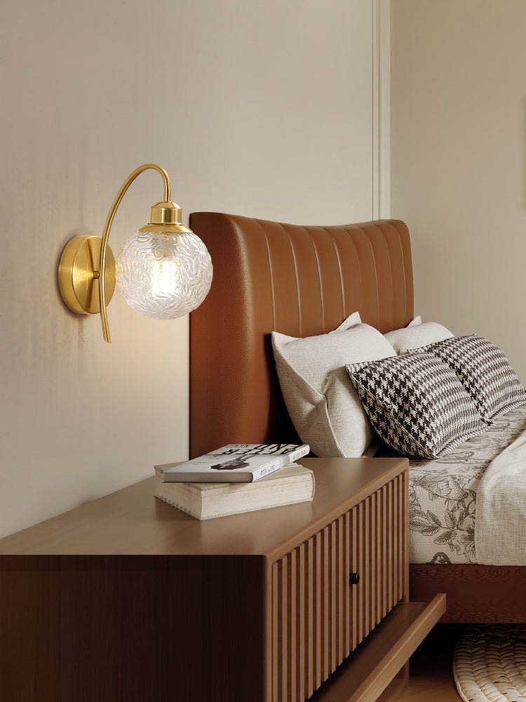Lucienne Curved Wall Light, Hardwired Wall Sconce, detail 7