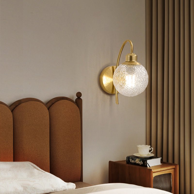Lucienne Curved Wall Light, Hardwired Wall Sconce, detail 5