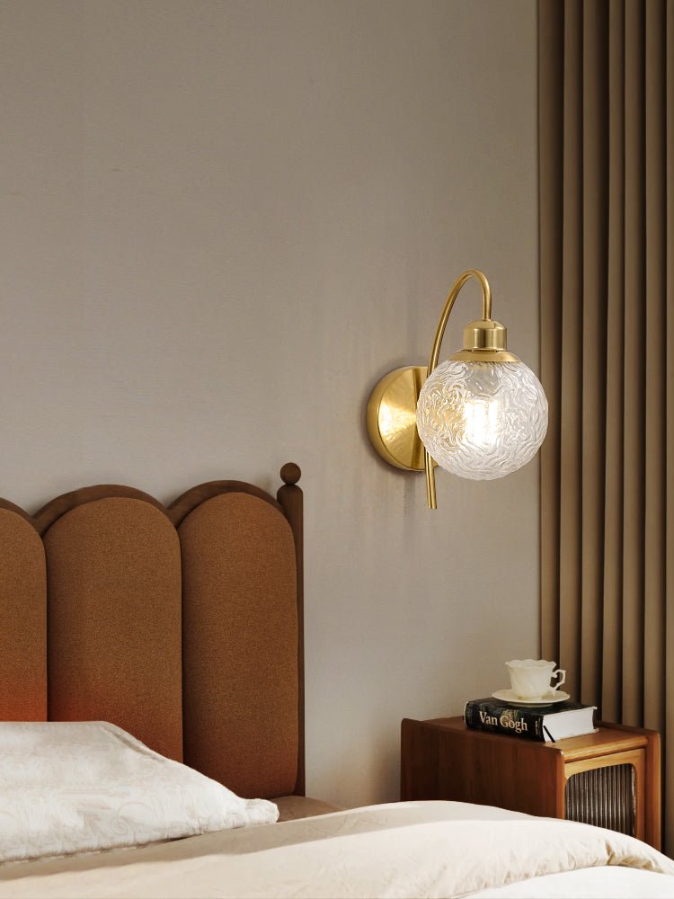 Lucienne Curved Wall Light, Hardwired Wall Sconce, detail 8