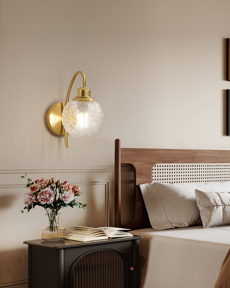 Lucienne Curved Wall Light, Hardwired Wall Sconce, detail 11
