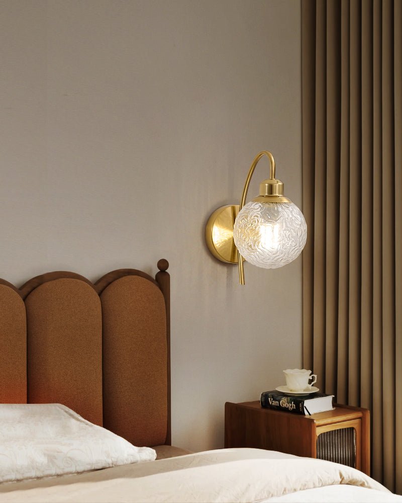 Lucienne Curved Wall Light, Hardwired Wall Sconce, detail 12