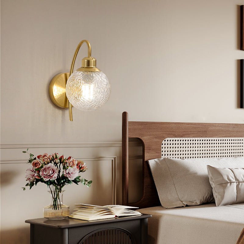 Lucienne Curved Wall Light, Hardwired Wall Sconce, detail 3
