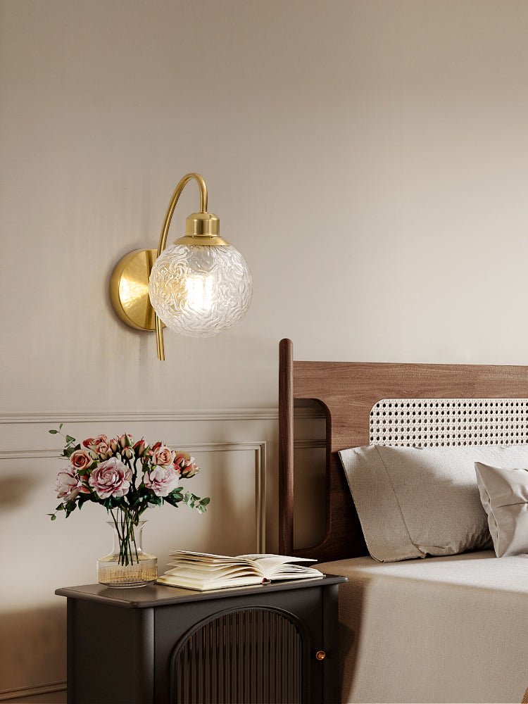 Lucienne Curved Wall Light, Hardwired Wall Sconce, detail 6