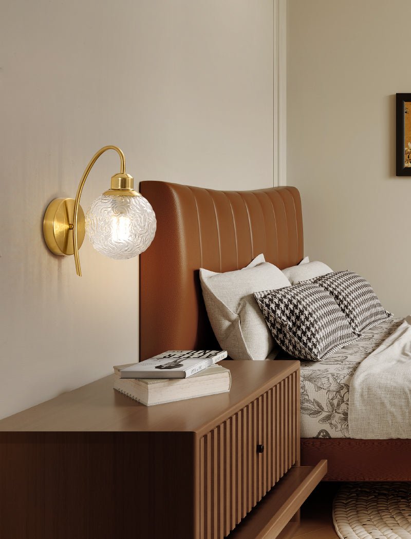 Lucienne Curved Wall Light, Hardwired Wall Sconce, detail 14