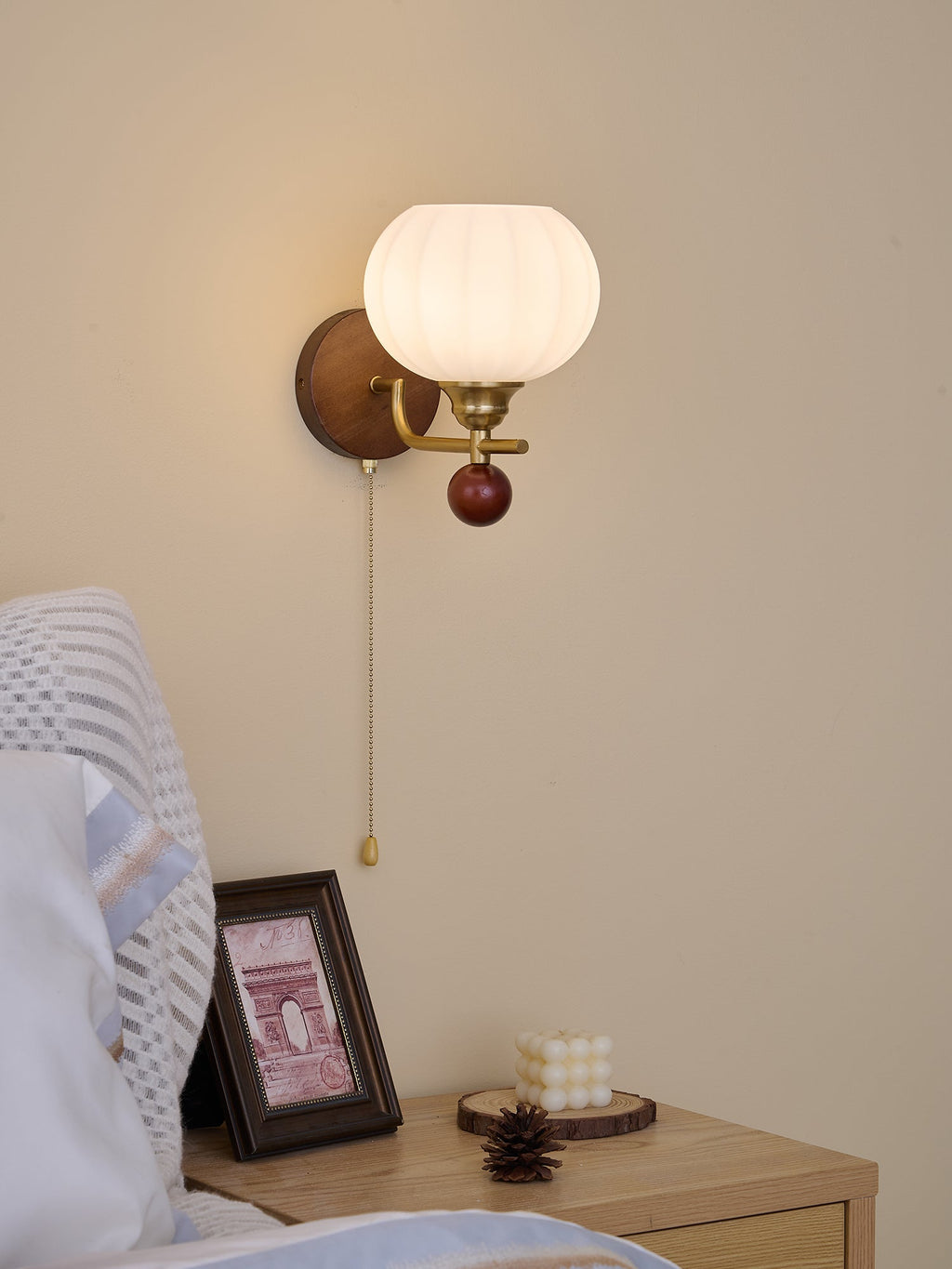 Lumea Crest Wall Light, Hardwired Wall Sconce, detail 6