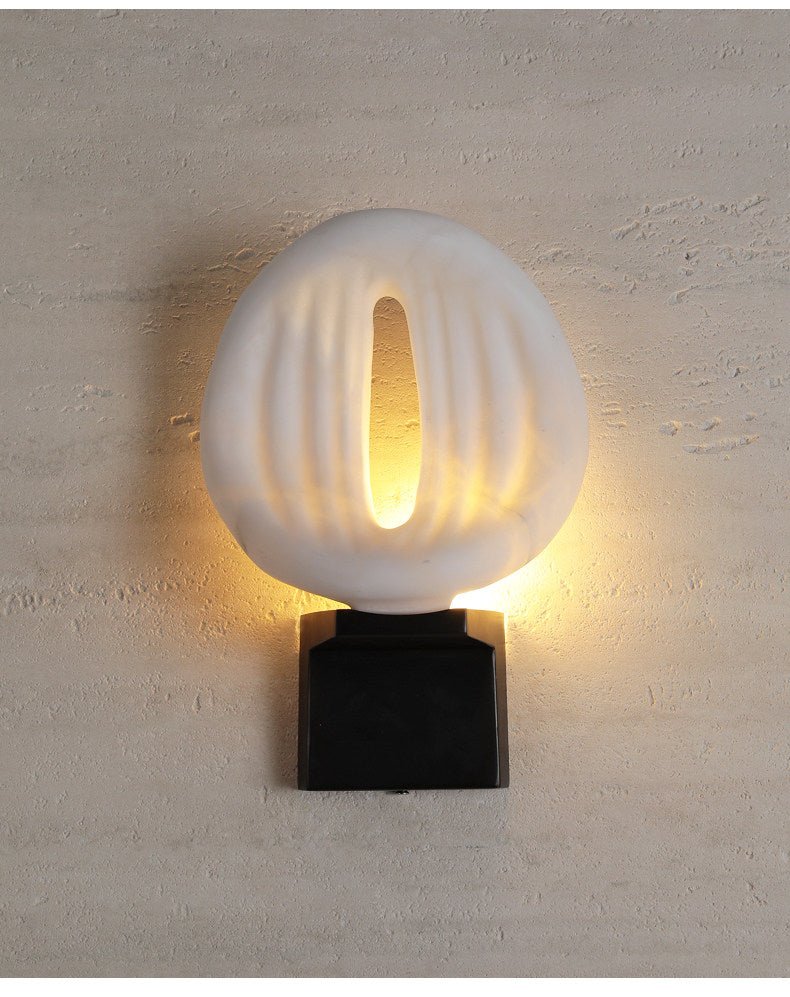 Lumen Rift Alabaster Wall Light, Hardwired Wall Sconce, detail 21