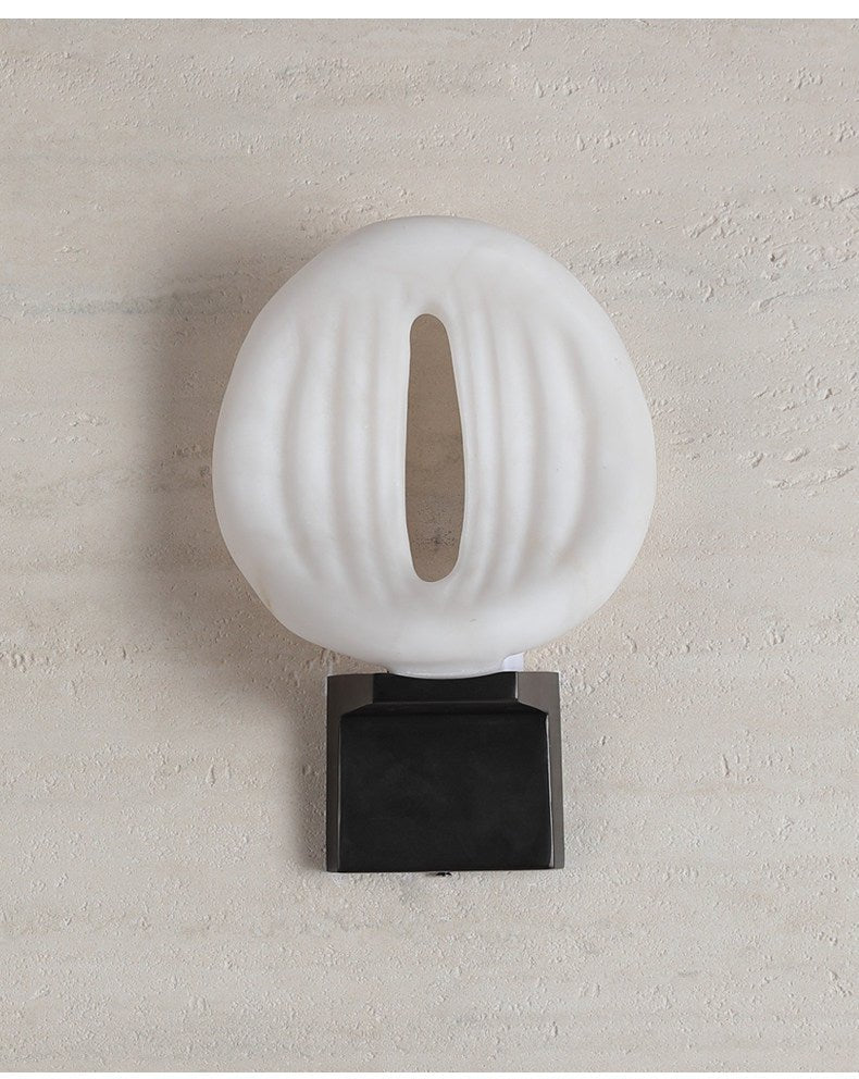 Lumen Rift Alabaster Wall Light, Hardwired Wall Sconce, detail 23