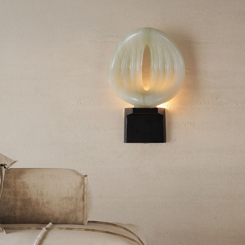 Lumen Rift Alabaster Wall Light, Hardwired Wall Sconce, detail 31