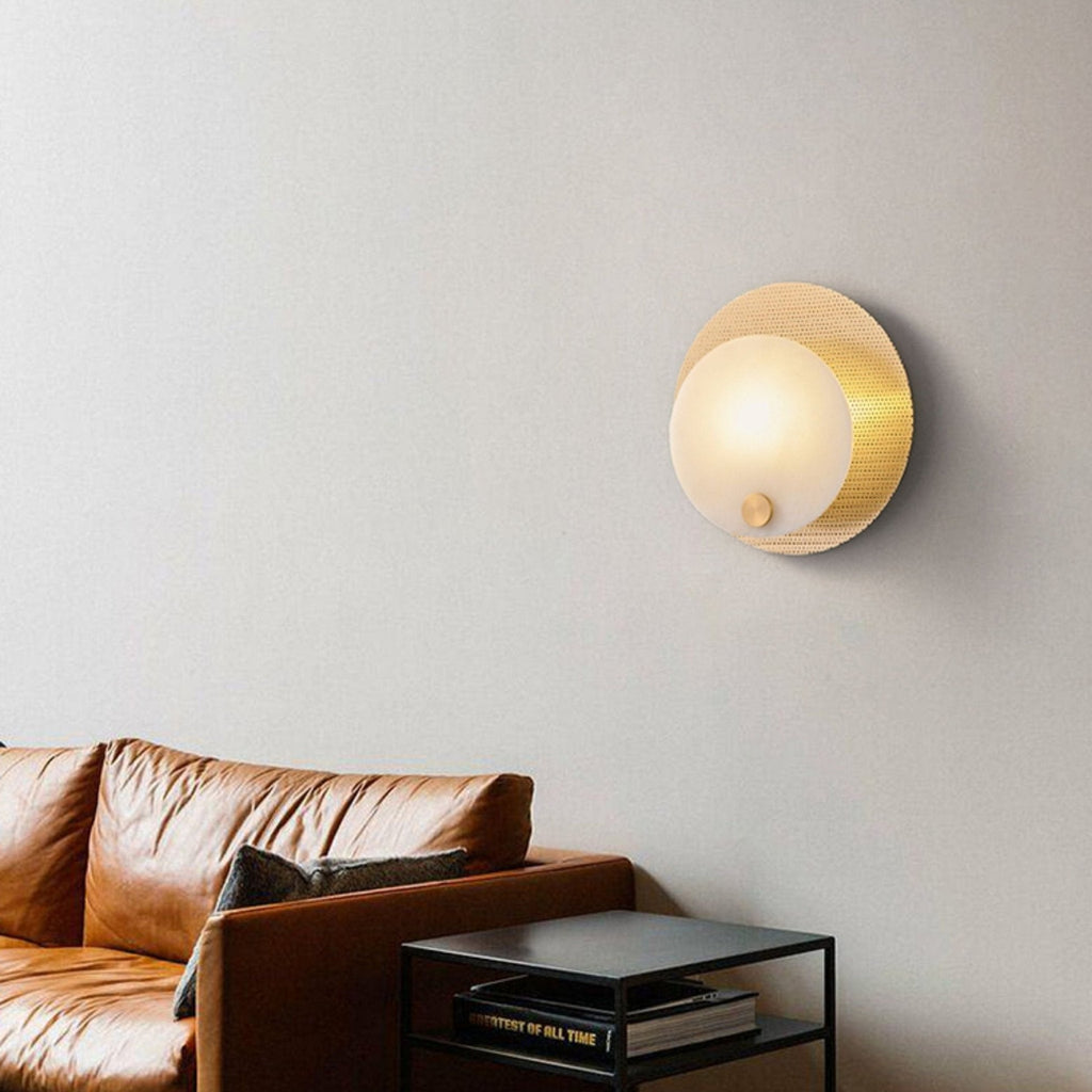 Lumen Alabaster Wall Light, Hardwired Wall Sconce, detail 4