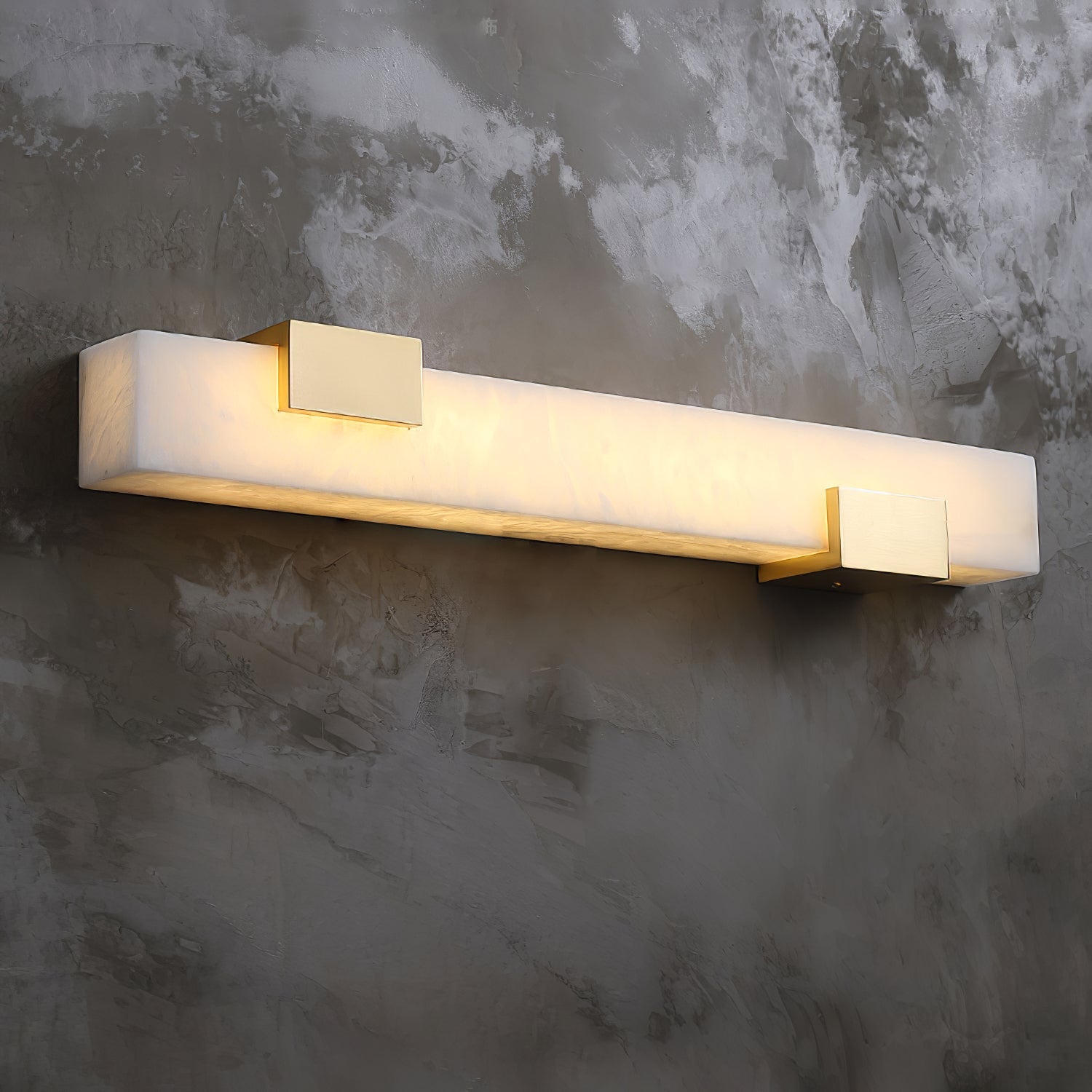 Lumen Bar Alabaster Wall Light, Hardwired Wall Sconce, detail 7