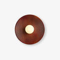 Lumina Contour Wooden Wall Light, Hardwired Wall Sconce, Metal, ∅ 11.0″