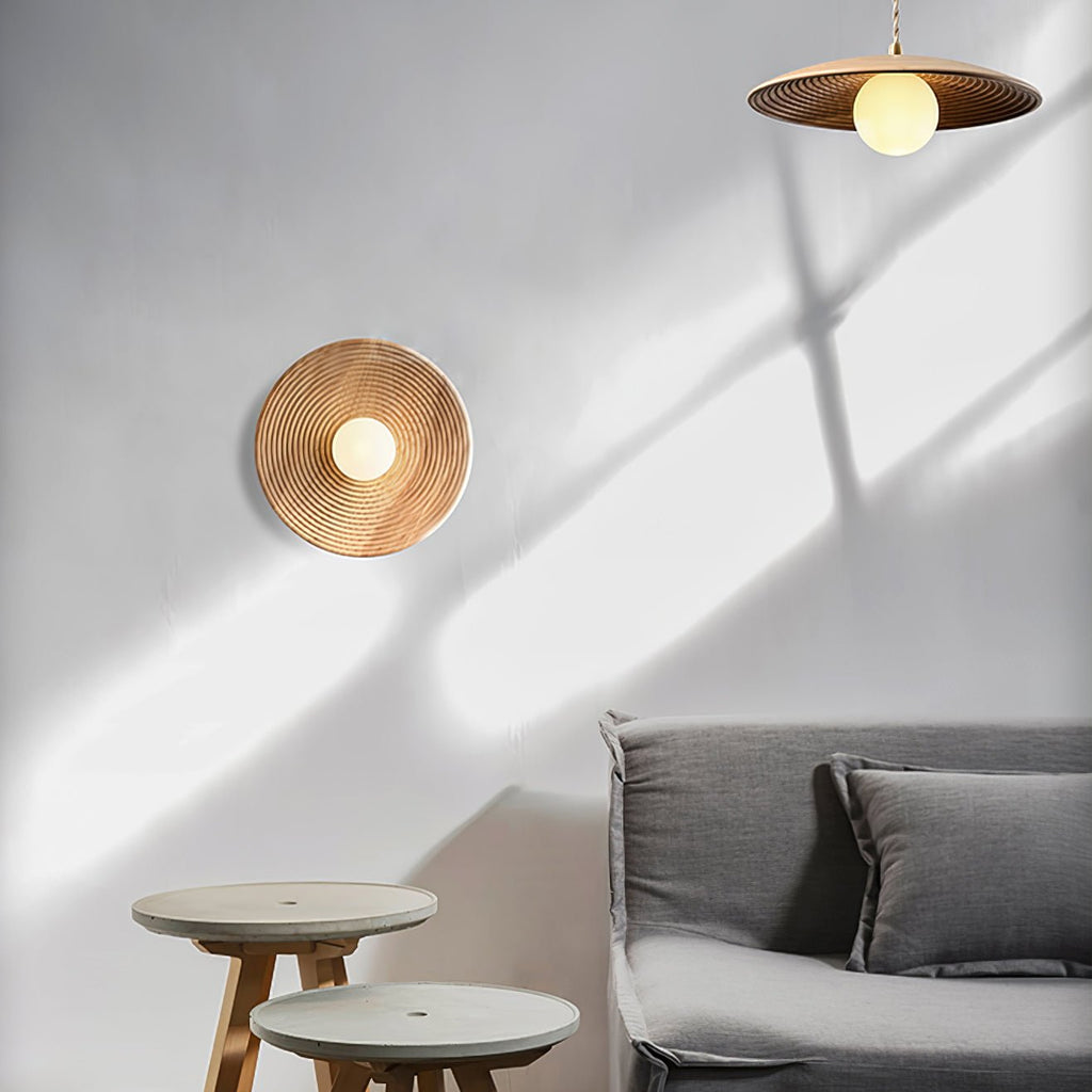 Lumina Contour Wooden Wall Light, Hardwired Wall Sconce, detail 14