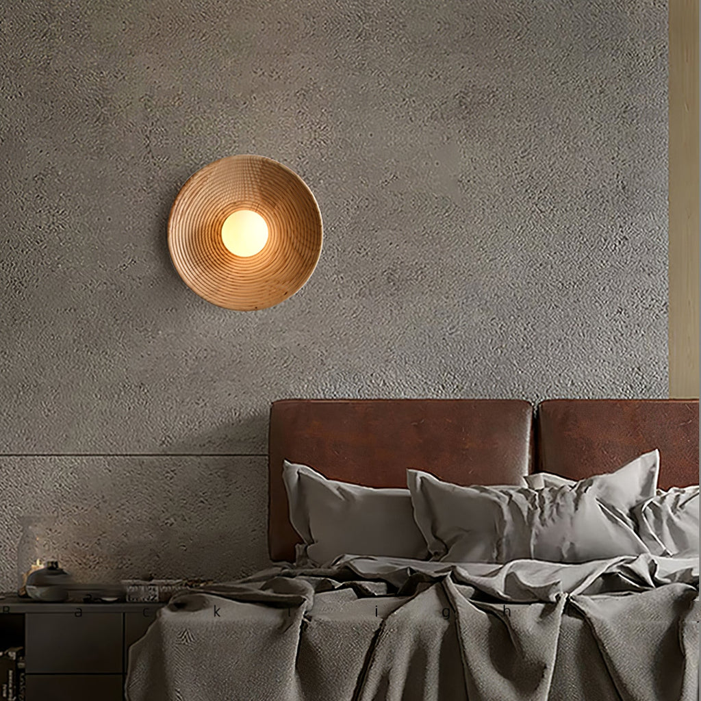Lumina Contour Wooden Wall Light, Hardwired Wall Sconce, detail 16