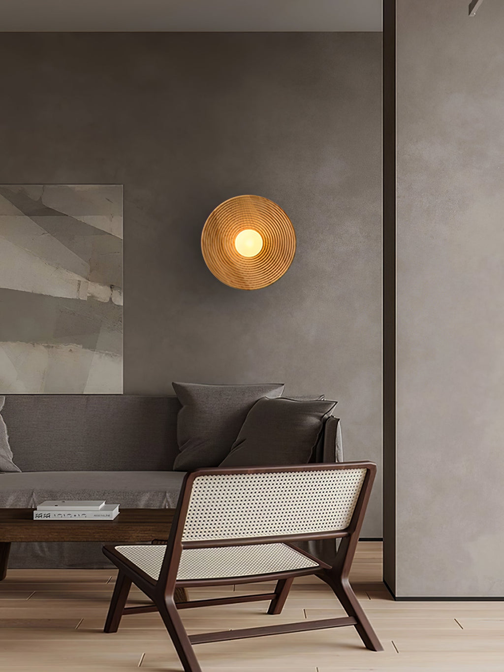 Lumina Contour Wooden Wall Light, Hardwired Wall Sconce, detail 17