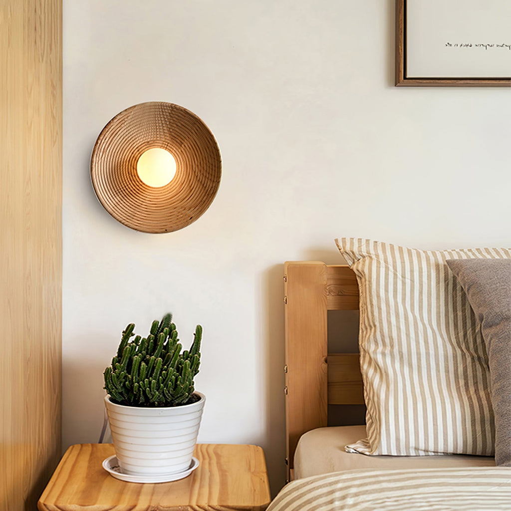 Lumina Contour Wooden Wall Light, Hardwired Wall Sconce, detail 9