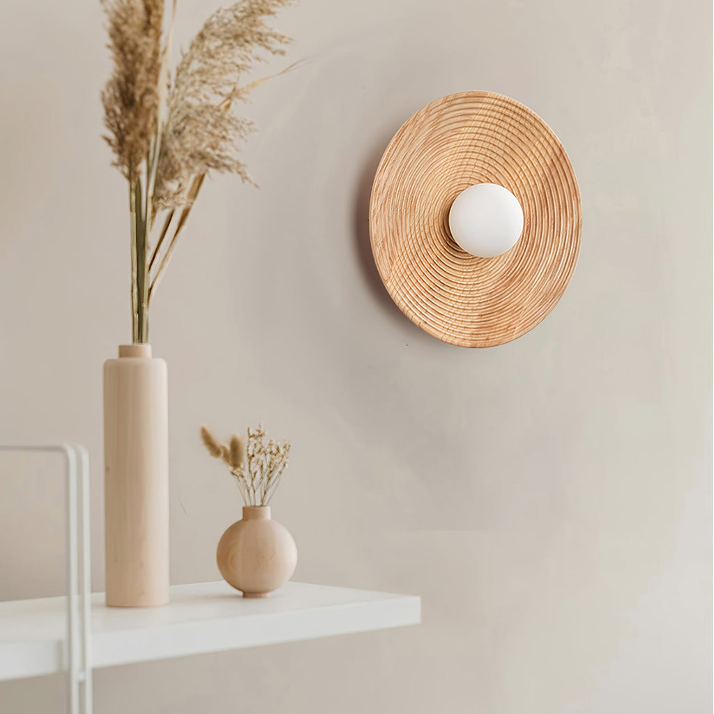 Lumina Contour Wooden Wall Light, Hardwired Wall Sconce, detail 27