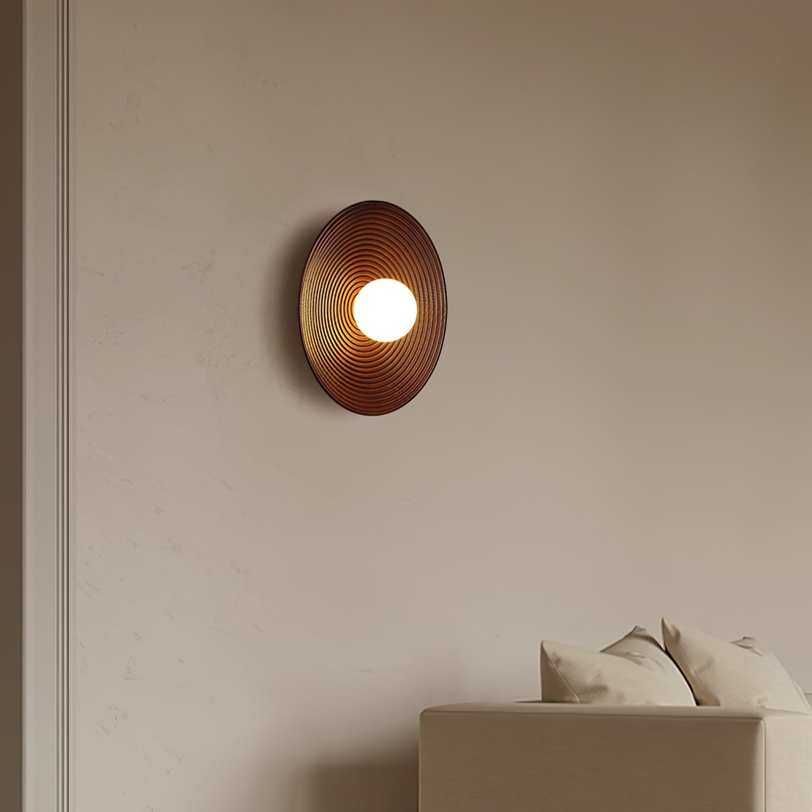 Lumina Contour Wooden Wall Light, Hardwired Wall Sconce, detail 8