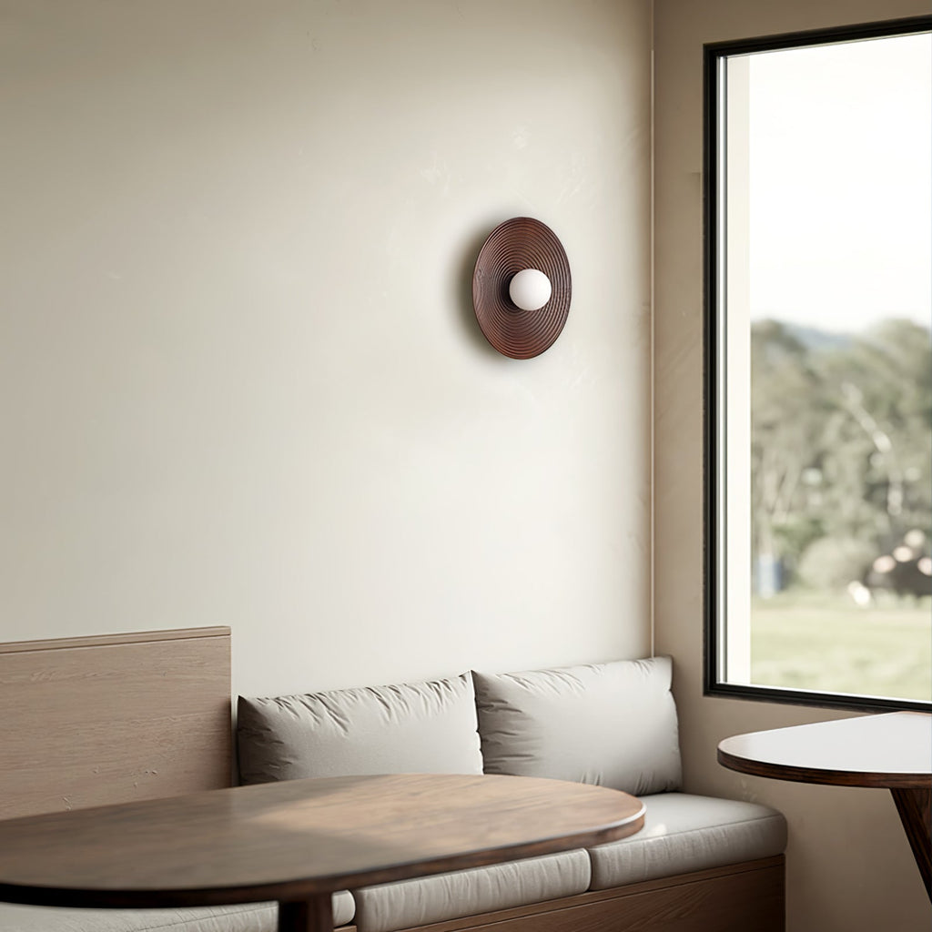 Lumina Contour Wooden Wall Light, Hardwired Wall Sconce, detail 12