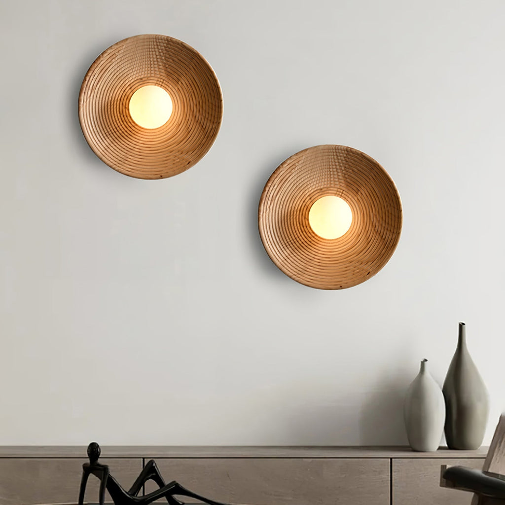 Lumina Contour Wooden Wall Light, Hardwired Wall Sconce, detail 6